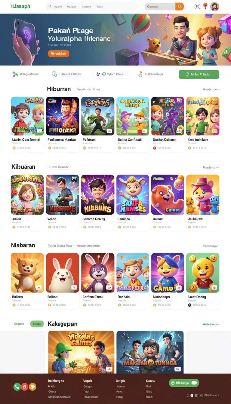 Tampilan utama aplikasi ri889 App APK Terbaru yang intuitif dan efisien.